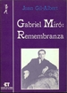 Portada del libro Gabriel Miró: Remembranza