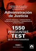 Portada del libro 1550 PREGUNTAS TEST EN 31 CUESTIONARIOS para opositores a Cuerpos generales de Justicia