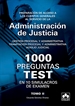 Portada del libro 1000 PREGUNTAS TEST EN 10 SIMULACROS para opositores a Cuerpos generales de Justicia