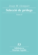 Portada del libro Josep M. Llompart. Selecció de pròlegs. Vol. 2