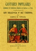 Portada del libro Cantares populares recogidos de diferentes regiones de Castilla la Vieja y particularmente en Segovia y su tierra