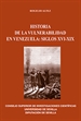 Portada del libro Historia de la vulnerabilidad en Venezuela: siglos XVI-XIX