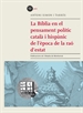 Portada del libro La Bíblia en el pensament polític català i  hispànic de l'època de la raó d'estat