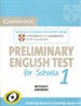 Portada del libro Cambridge Preliminary English Test for Schools 1 Student's Book without Answers