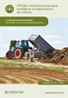 Portada del libro Infraestructuras para establecer la implantación de cultivos. AGAU0208 - Gestión de la producción agrícola