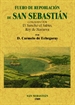 Portada del libro Fuero de repoblación de San Sebastián
