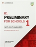 Portada del libro B1 Preliminary for Schools 1 for the Revised 2020 Exam Student's Book without Answers