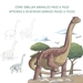 Portada del libro Cómo dibujar animales paso a paso = Aprenda a desenhar animais passo a passo