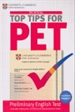 Portada del libro The Official Top Tips for PET Paperback with CD-ROM