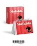 Portada del libro Mafalda 2022, calendario de escritorio rojo con caja