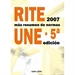 Portada del libro RITE 2007 con resumen de normas UNE