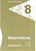 Portada del libro Matemáticas. Cuaderno 8