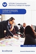 Portada del libro Comunicación efectiva y trabajo en equipo. ADGD0208 - Gestión integrada de recursos humanos