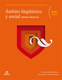 Portada del libro PMAR - Ámbito lingüístico y social (Historia Medieval)