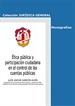 Portada del libro Ética pública y participación ciudadana en el control de las cuentas públicas