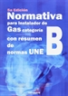 Portada del libro Normativa para instalador de gas categoría B