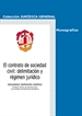 Portada del libro El contrato de sociedad civil: delimitación y régimen jurídico