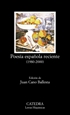 Portada del libro Poesía española reciente (1980-2000)