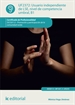 Portada del libro Usuario independiente de LSE, nivel de competencia umbral, B1. SSCG0112 - Promoción y participación de la comunidad sorda