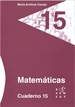 Portada del libro Matemáticas. Cuaderno 15