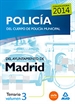 Portada del libro Policía del Cuerpo de Policía Municipal del Ayuntamiento de Madrid. Temario vol 3