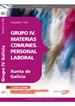 Portada del libro Grupo IV. Materias Comunes. Personal Laboral de la Xunta de Galicia. Temario y Test