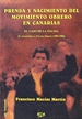 Portada del libro Prensa y nacimiento del movimiento obrero en Canarias