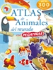 Portada del libro Atlas de animales del mundo con pegatinas