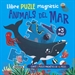 Portada del libro Llibre puzle magnètic Animals del mar