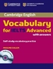Portada del libro Cambridge Vocabulary for IELTS Advanced Band 6.5+ with Answers and Audio CD