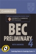 Portada del libro Cambridge BEC 4 Preliminary Self-study Pack (Student's Book with answers and Audio CD)