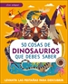 Portada del libro 50 cosas de dinosaurios que debes saber