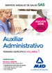 Portada del libro Auxiliar Administrativo del Servicio Andaluz de Salud. Temario específico volumen 1