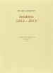 Portada del libro Diarios (2012-2013)