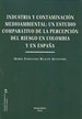 Portada del libro Industria y contaminación medioambiental: un estudio comparativo de la percepción del riesgo en Colombia y en España.