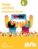 Portada del libro Lengua castellana 4 - Proyecto Duna - Competencias básicas