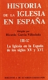 Portada del libro Historia de la Iglesia en España. III/1: La Iglesia en la España de los siglos XV-XVI