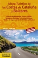 Portada del libro Mapa turístico de las Costas de Cataluña y Baleares (desplegable), escala 1:340.000