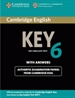 Portada del libro Cambridge English Key 6 Student's Book with Answers