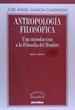 Portada del libro Antropología filosófica