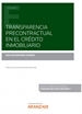 Portada del libro Transparencia precontractual en el crédito inmobiliario (Papel + e-book)