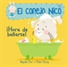 Portada del libro El conejo Nico. Libro de cartón - ¡Hora de bañarse!