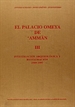 Portada del libro Palacio Omeya de Amman. Vol. III. Investigación arqueológica y restauración (1989-1997)