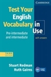 Portada del libro Test Your English Vocabulary in Use Pre-intermediate and Intermediate with Answers 3rd Edition
