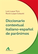 Portada del libro Diccionario contextual italiano-español de parónimos
