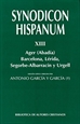 Portada del libro Synodicon Hispanum. XIII: Ager (Abadía), Barcelona, Lérida, Segorbe-Albarracín y Urgell