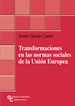 Portada del libro Transformaciones en las normas sociales de la Unión Europea