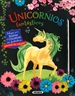 Portada del libro Unicornios fantásticos para raspar y colorear